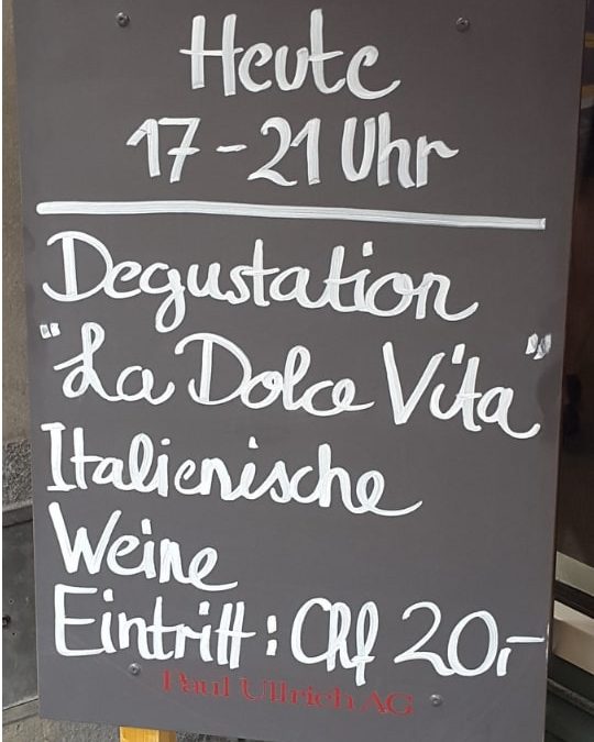 Degustazione annuale di vini italiani in Svizzera