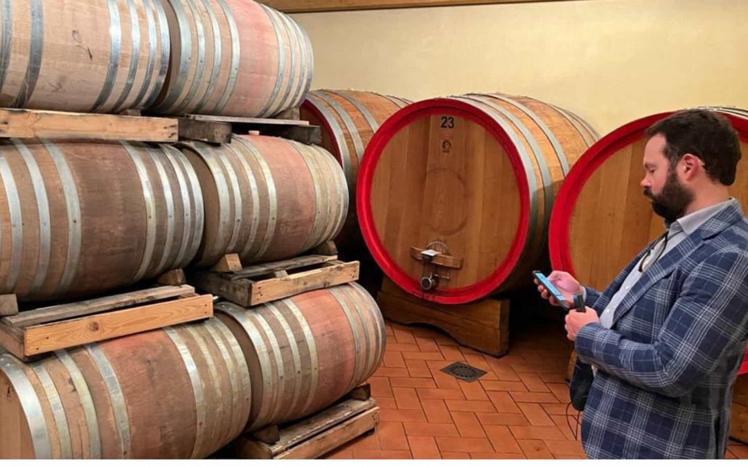The Russian importer visits the cellar of Tenuta L’Illuminata.